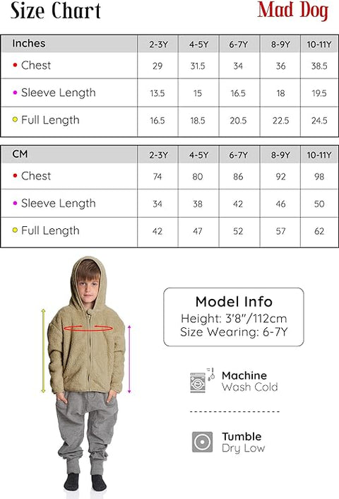 Forest Explorer: Boys Olive Sherpa Jacket - Soft Zip-Up Comfort for Kids & Toddler Adventures