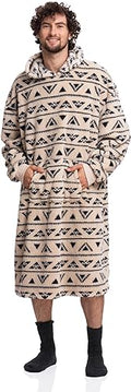 Men's Off White Ultimate Sherpa Blanket Hoodie - The Epitome of Cozy Loungewear