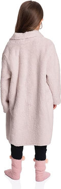 Lilac Dreams: Girls Lavender Sherpa Jacket - Delicate Warmth for Young Fashionistas