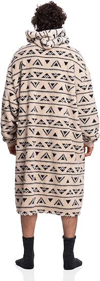 Men's Off White Ultimate Sherpa Blanket Hoodie - The Epitome of Cozy Loungewear