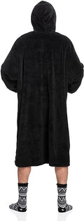 Men's Black Ultimate Sherpa Blanket Hoodie - The Epitome of Cozy Loungewear