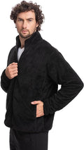 Elegant Warmth: Men's Sherpa Jacket In Black - Modern Comfort for Winter Mavericks