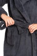 Women's Sherpa Hooded Robe in Gray - Soft, Fluffy, and Perfect for Every Relaxing Moment
