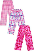 Girl's Micro Fleece Pajama Pants 2/3 Pack - Cozy Sleepwear for All Seasons