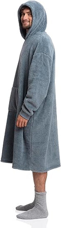 Men's Jeans Ultimate Sherpa Blanket Hoodie - The Epitome of Cozy Loungewear