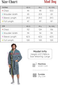 Subtle Elegance: Men's Full-Length Sherpa Robe in Beige Print - Classic Comfort Meets Modern Design