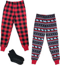 Boy's Micro Fleece Pajama Pants 2/3 Pack - Cozy Sleepwear for All Seasons