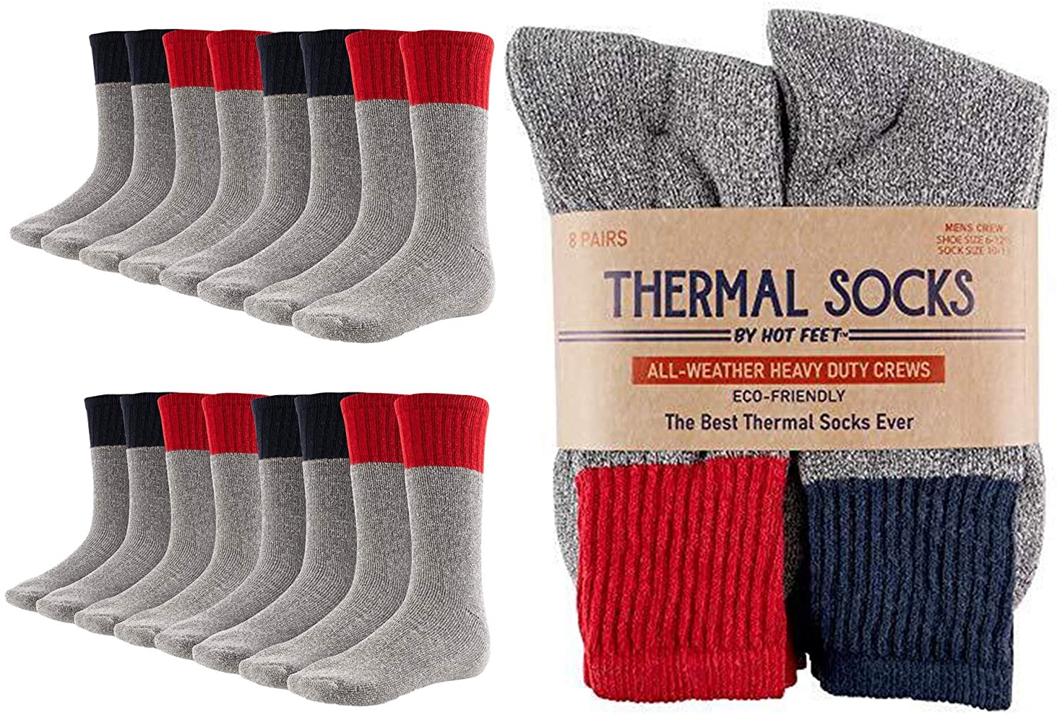 Womens Twist Marl/Stripe Winter Warm Thermal Socks