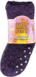 Hot Feet Toddler Girls 5pk Crew Thermal Socks w/Soft Thick Brushing Inside