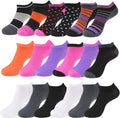Women’s Low Cut No-Show Ankle Socks, Value Pack of 18 Pairs, Shoe Size 4 – 10