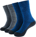 Hot Feet Boy's 2 Pairs Heavy Thermal Socks - Thick Insulated Crew for Cold Weather; Size: 6-13.5 (Age: 5-11)