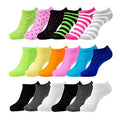 Women’s Low Cut No-Show Ankle Socks, Value Pack of 18 Pairs, Shoe Size 4 – 10